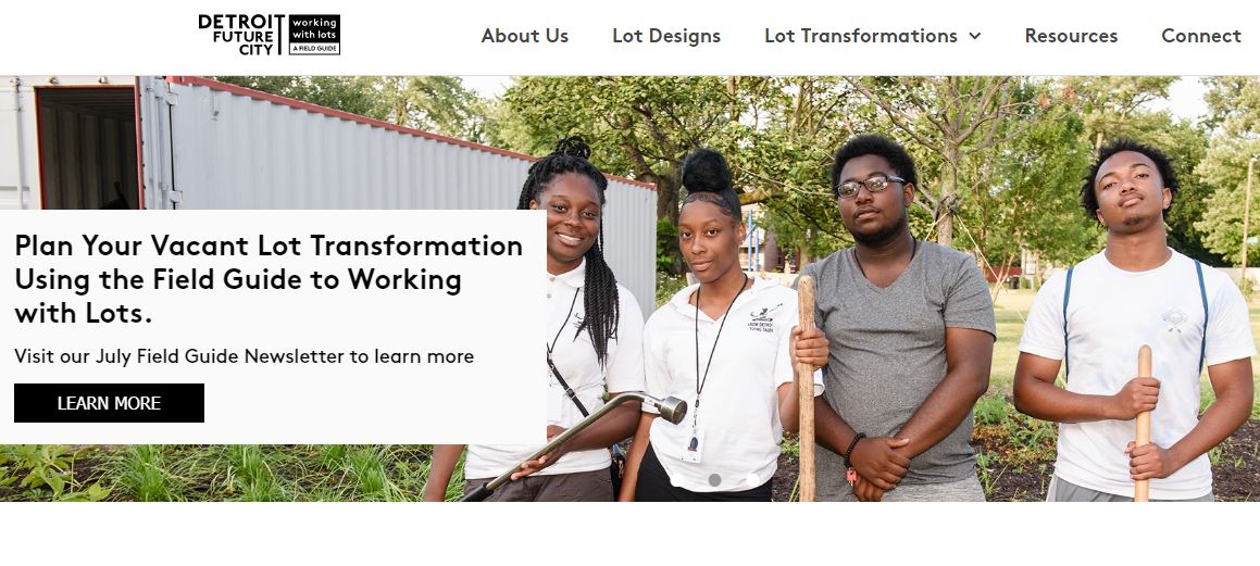 Screenshot of The Field Guide to Working with Lots homepage